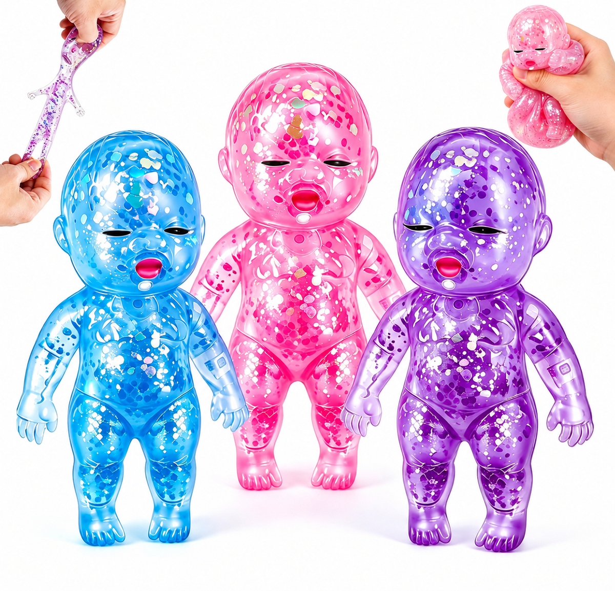 ORB Sugar Swaps Squishy Baby Glitter Squeeze Toy