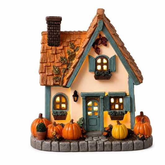 Fall Pumpkin Light-Up Cottage Decor Collection