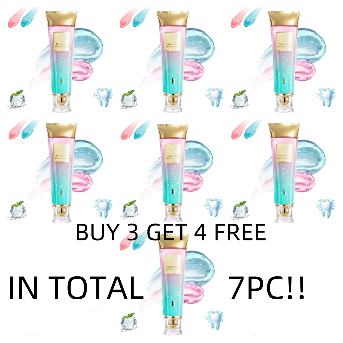 Triple Whitening Niacinamide Whitening Toothpaste – Advanced Whitening for a Brighter Smile2