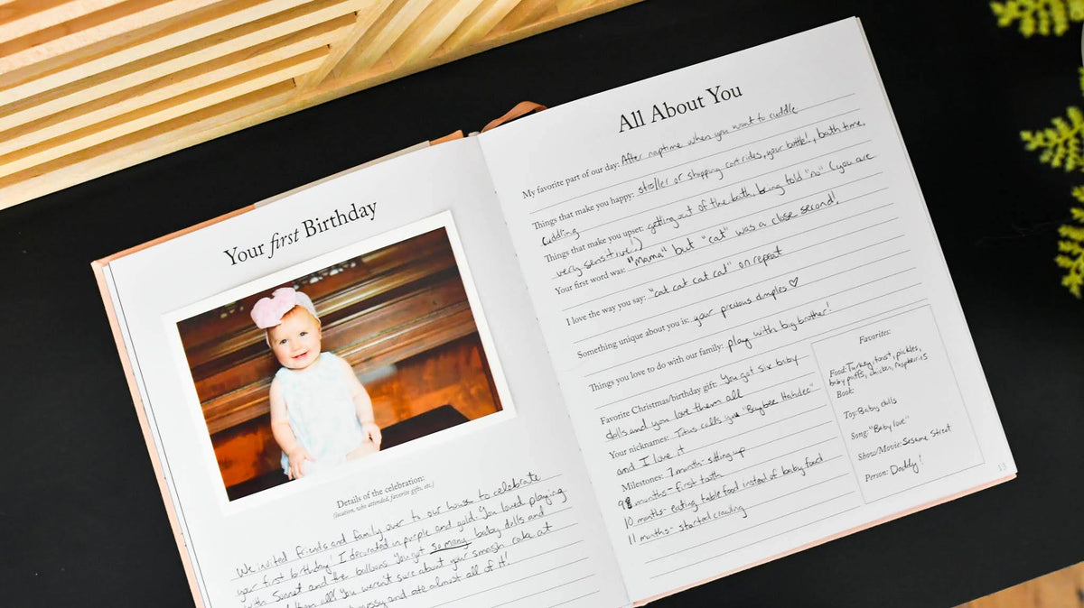 Dear Daughter Pink Hardcover Memory Book โ Childhood Keepsake & Guided Prayer Journal