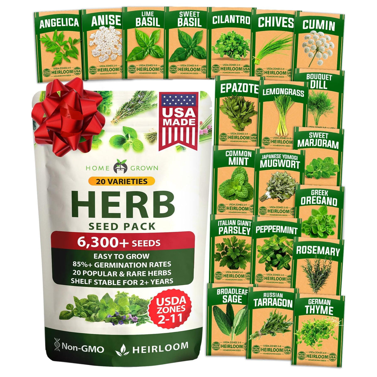 Culinary Herb Seed Vault - (20 Variety)