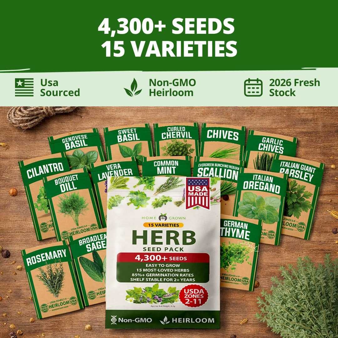 Culinary Herb Seed Vault - (15 Variety)