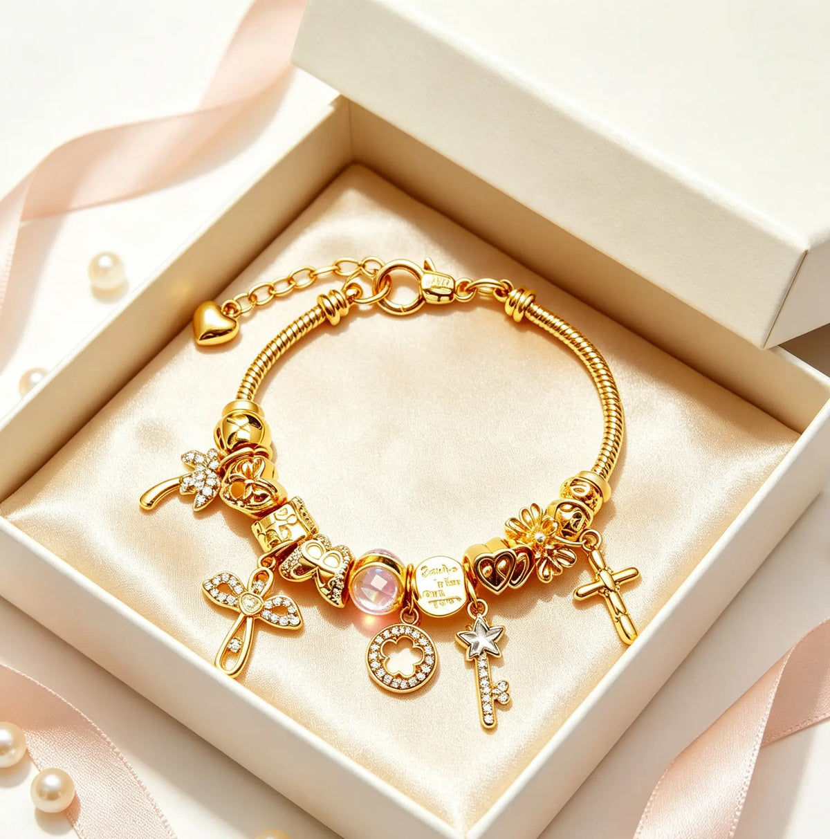 Wrist Galaxy Charm Bracelet | Lightweight Luxury Stackable Magic, Unlock Your Exclusive Romance