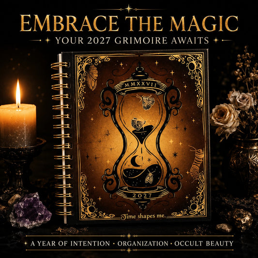 ✍️📕Waiting for the Night: The Witching Hour 2027 Weekly Planner🖤Gothic Romance & Practical Magic for the Year Ahead.