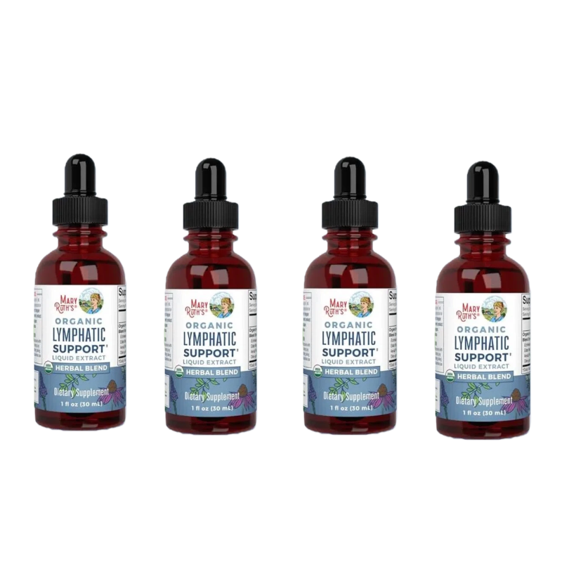 Organic  Lymphatic Drainage Drops | Herbal Lymph Detox & Immune Support with Echinacea, Elderberry | Vegan, 30 ml