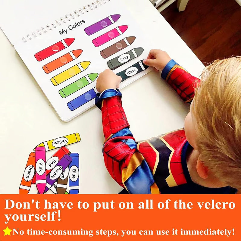 **My Preschool Busy Book – Interactive Learning Activity Book for Toddlers with Alphabet, Numbers, Colors & Shapes**