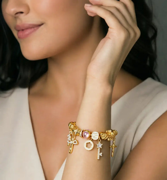 Wrist Galaxy Charm Bracelet | Lightweight Luxury Stackable Magic, Unlock Your Exclusive Romance
