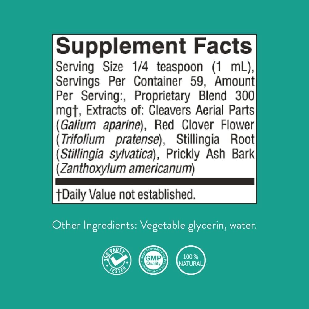 Nature's Sunshine Lymphatic Drainage, 2 Fl. Oz | Lymphatic Drainage Supplement Promotes The Efficient Drainage of The Lymphatic System to Promote Overall Health