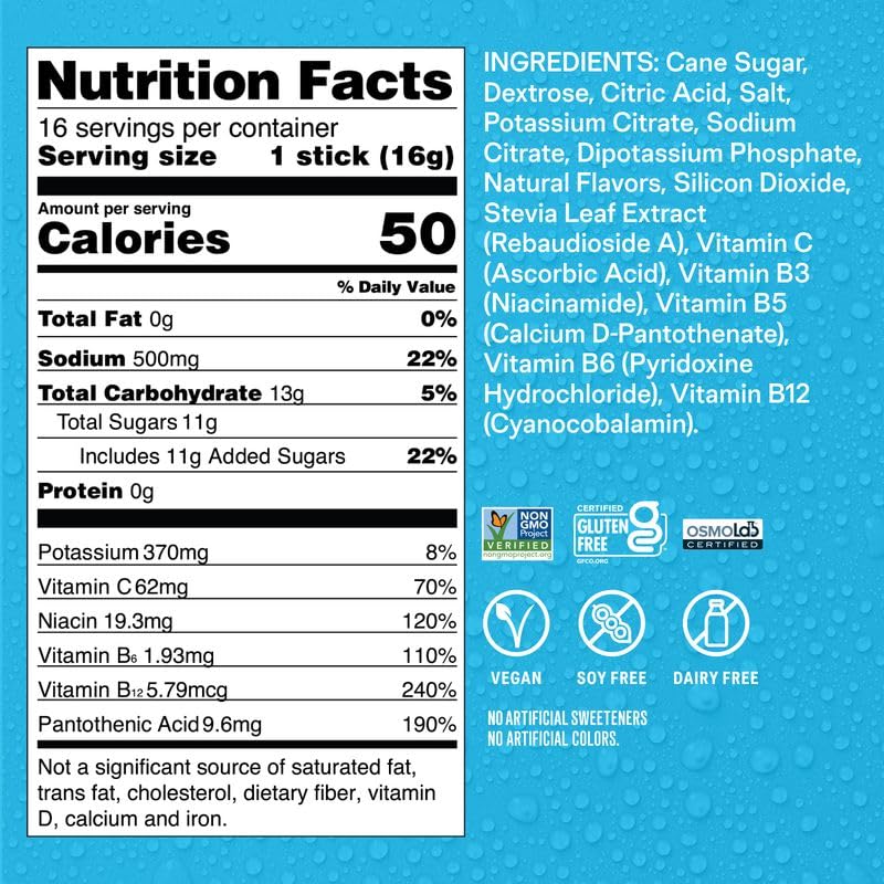 Hydration Multiplier - Lemon Lime | Orange Vanilla Dream Electrolyte Powder Drink Mix | 1 Pack (16 Servings)
