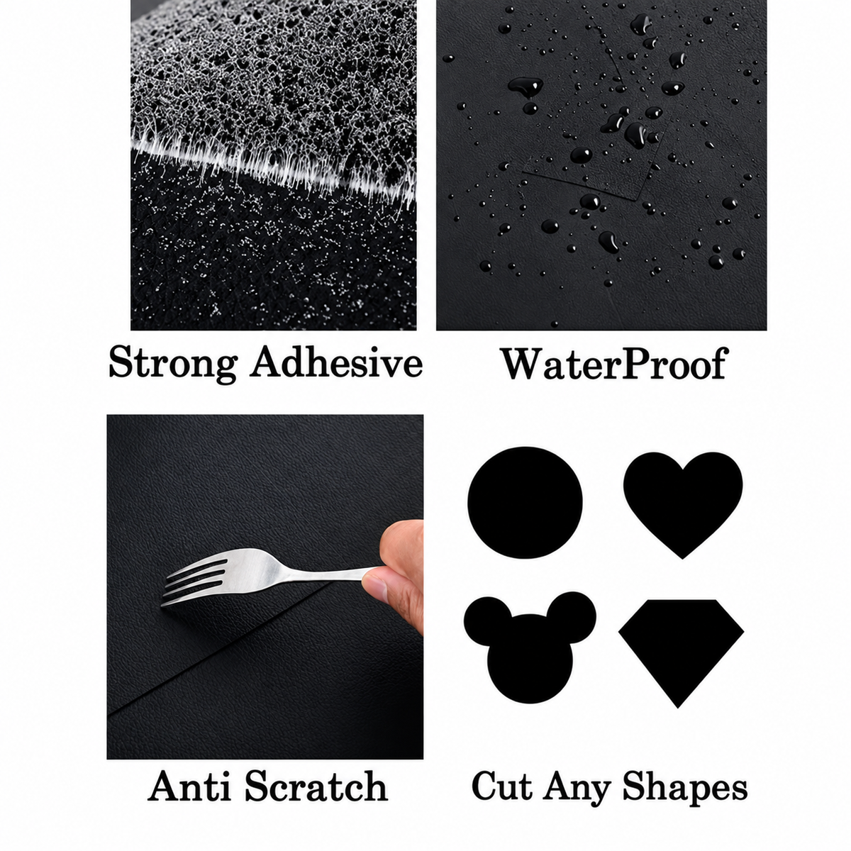 50X137cm Self-Adhesive Patch Leather Repair for Seats Couch Furniture Upholstery