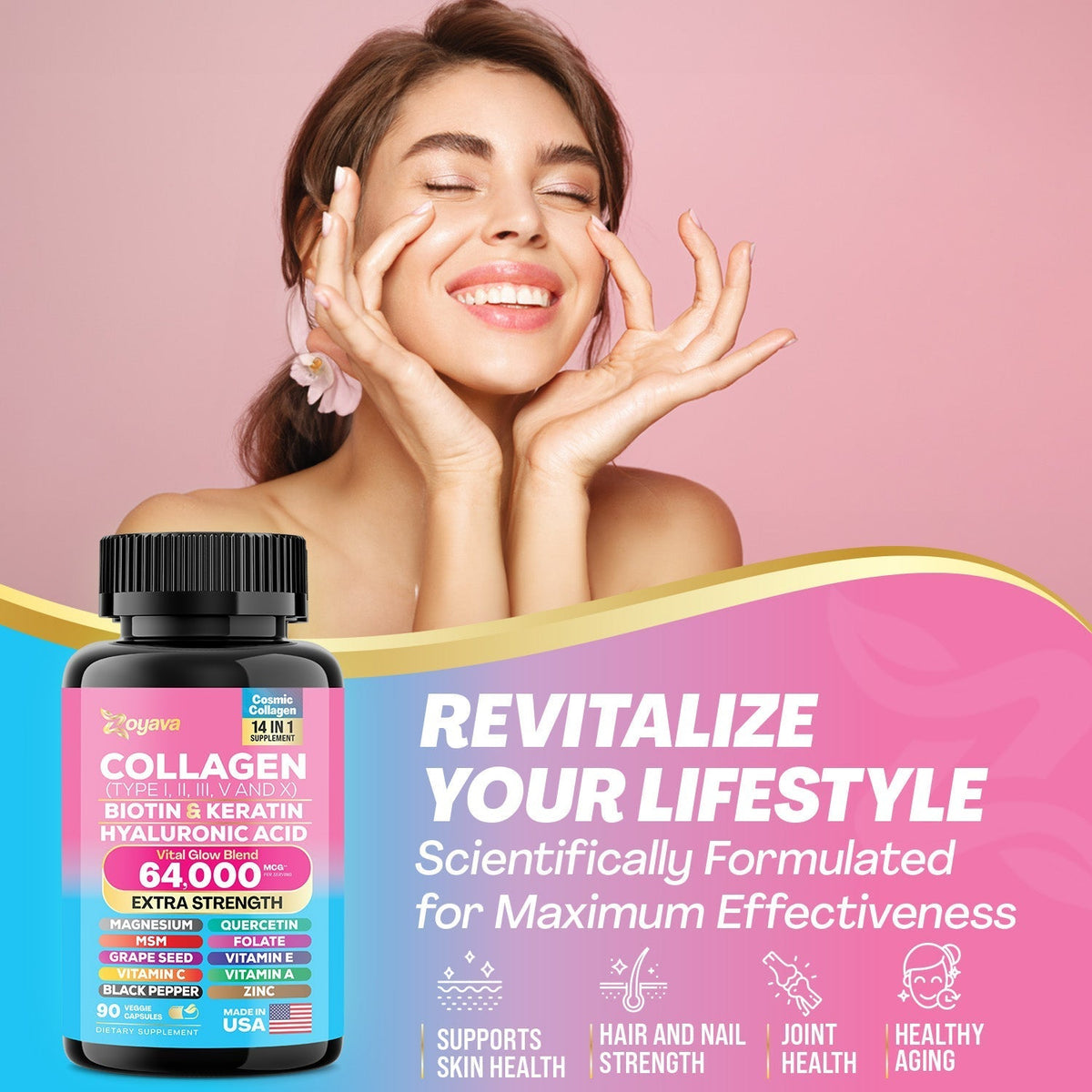Cosmic Collagen Beauty Complex - 64,000MCG - Illuminate Your Radiance!