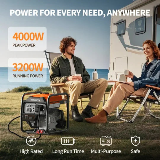 Silent Strength – Efurden 4000W Portable Generator 🔋
