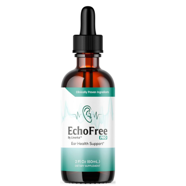 Tinnitus Relief Drops for Ringing Ears - EchoFree Liquid Supplement with Advanced Vitamins for Ear Health Support - 2oz