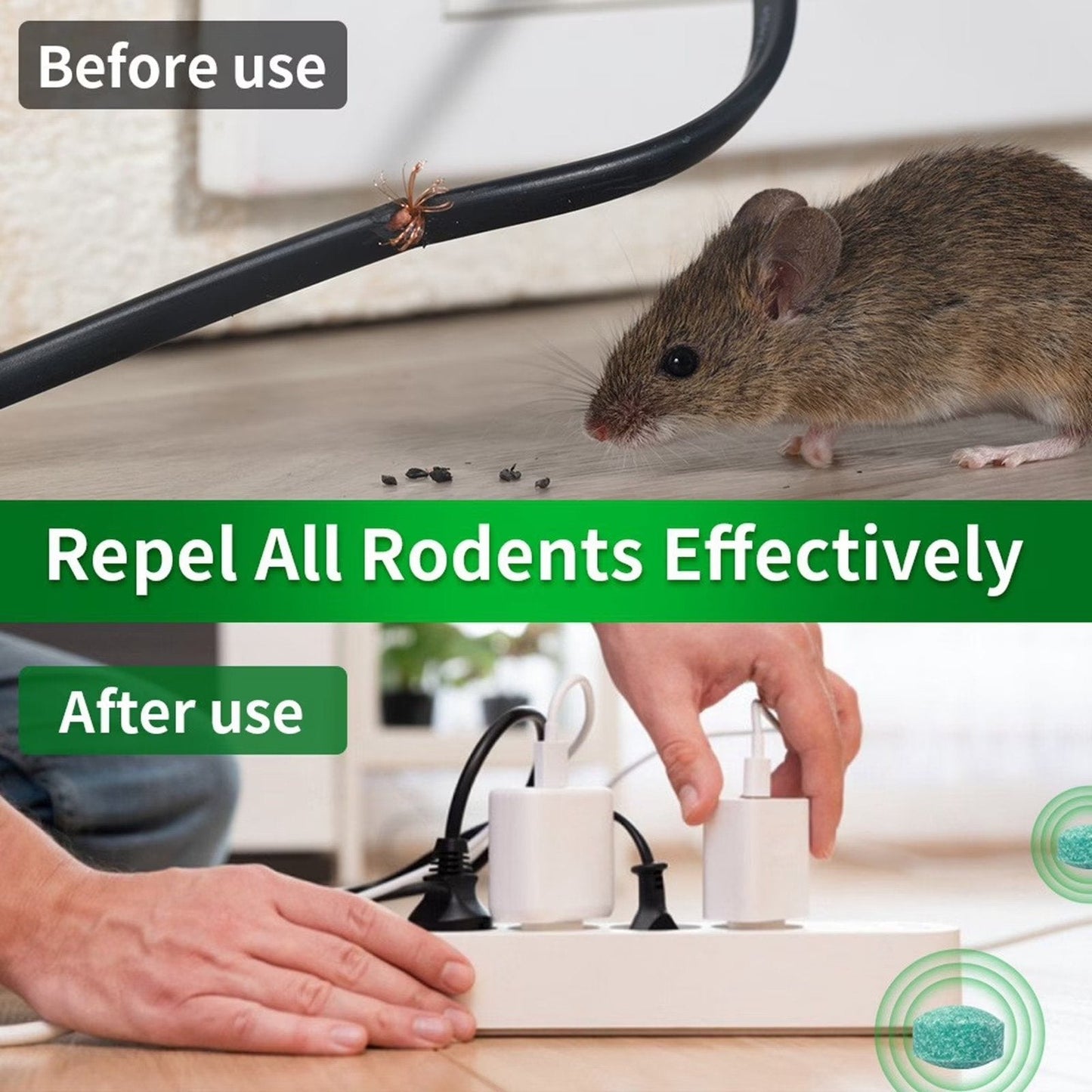 12 Pcs Mouse & Rodent Repellent
