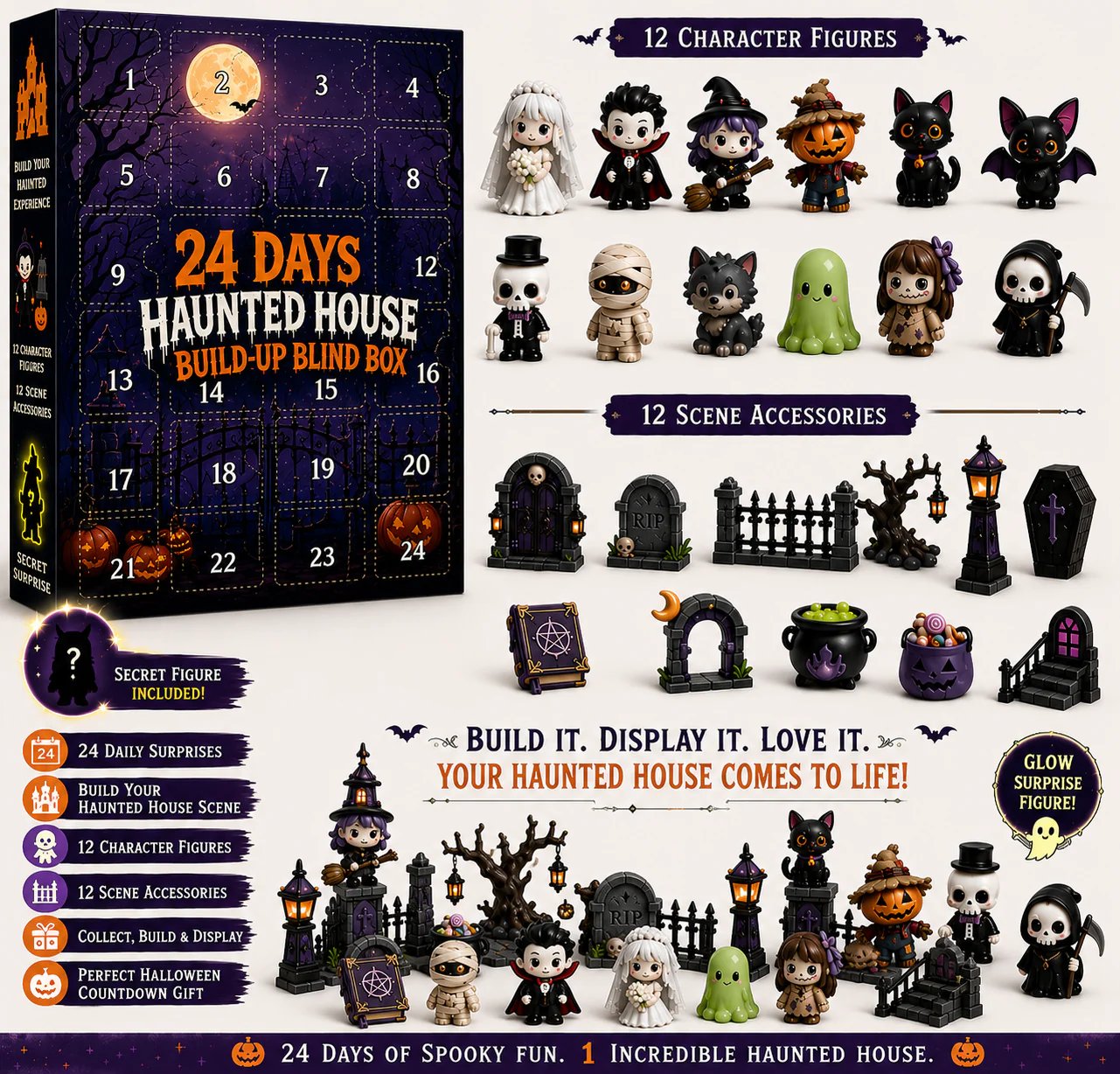 🔥🔥 Limited 50% OFF | Build Your Own Spooky Haunted House 👻 DIY Halloween Decor Kit for Endless Halloween Fun