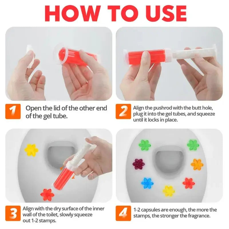 WC Freshon 42 Flower Toilet Gel Value Pack 1-Piece Set  Long-Lasting Deodorizing Toilet Cleaner for Easy Cleaning