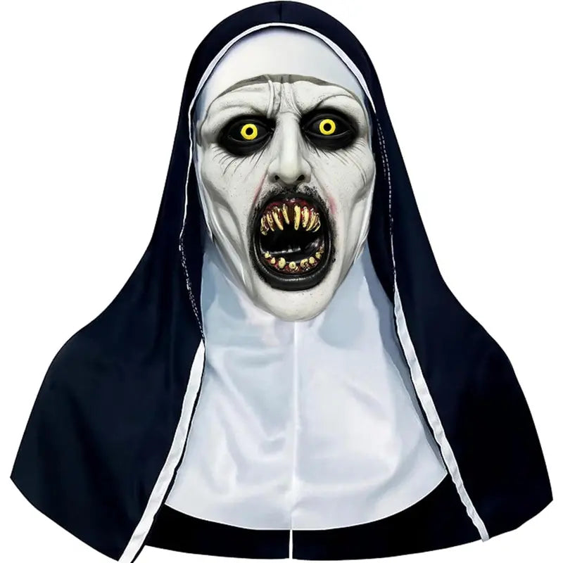 Home Supplies Scary Nun Latex Mask Full-Head Halloween