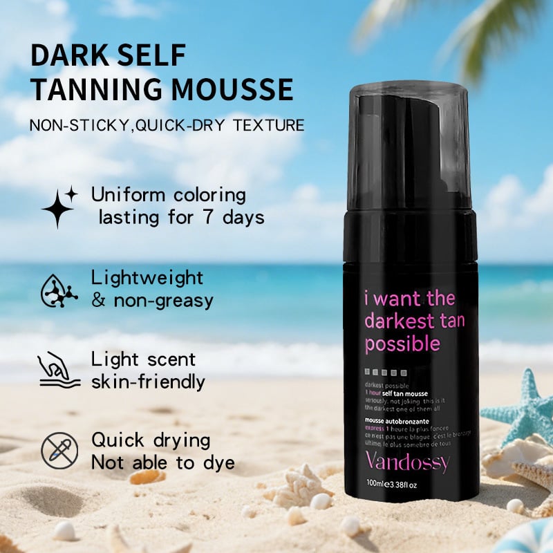 Self Tan Mousse - 6.7 fl oz: Darker Violet Base, Paraben-Free, Whole Body