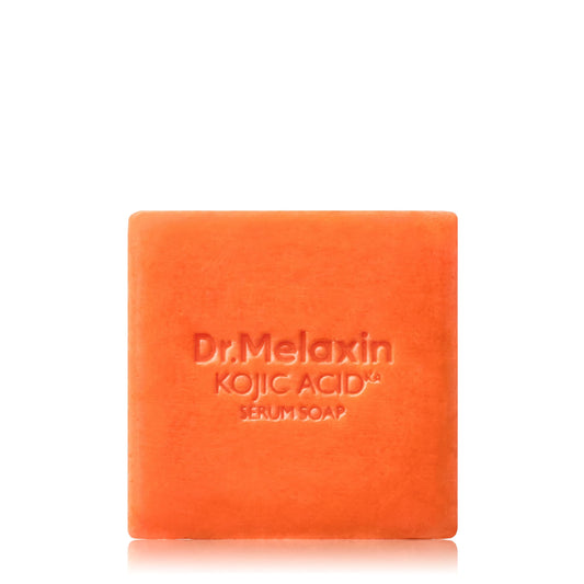Dr.Melaxin Kojic Acid Turmeric Serum Soap — 1 Bar Facial & Body Cleansing Bar with Niacinamide for Uneven Skin Tone