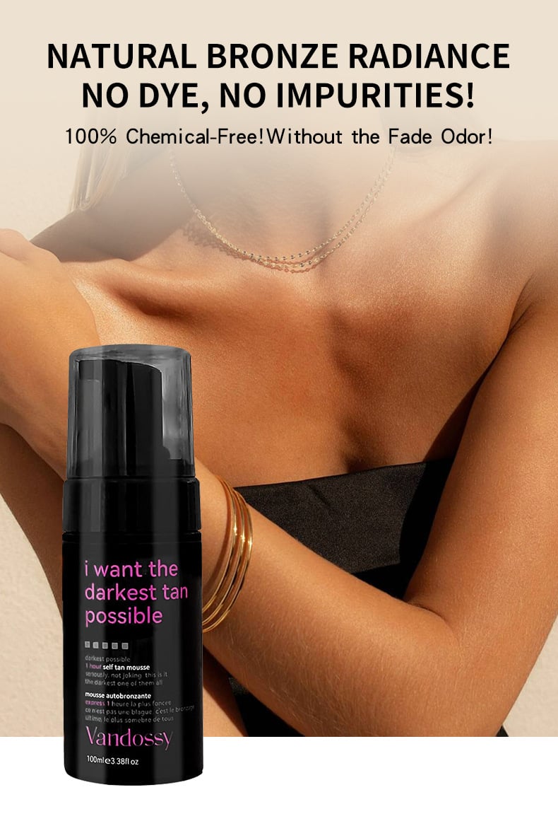 Self Tan Mousse - 6.7 fl oz: Darker Violet Base, Paraben-Free, Whole Body