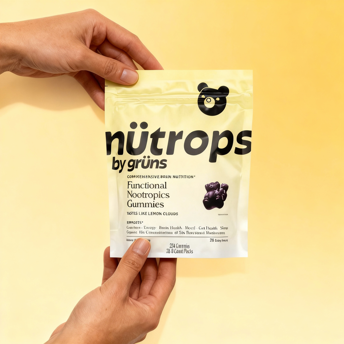 Nütrops Daily Gummies-Daily Gummies-Elevate Your Brain Health, Energy &amp; Wellness with 6 Power-Packed Mushrooms