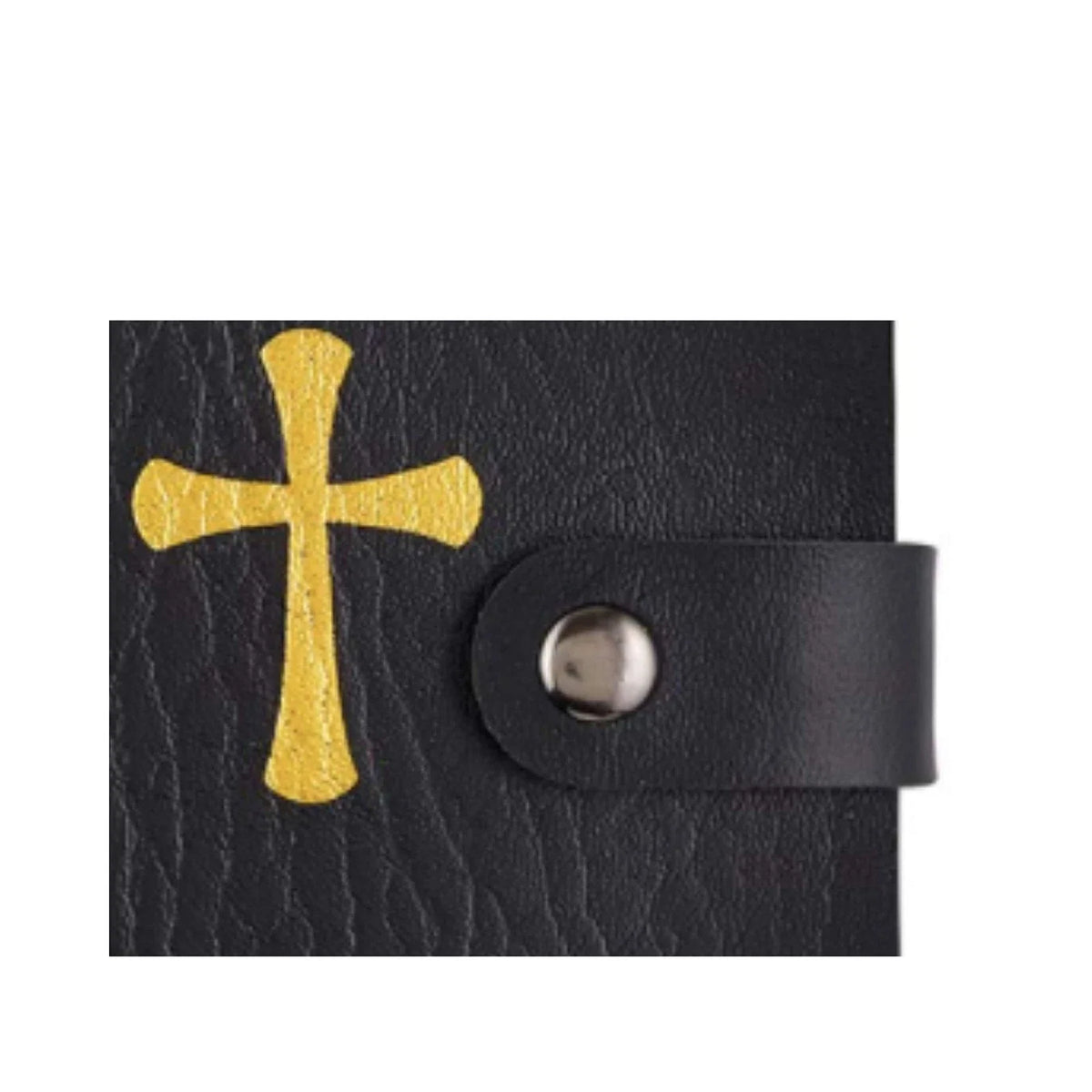 H Holly Lines Prayer Card Holder Faux Leather Holy Card Organizer for Religio. 1pc