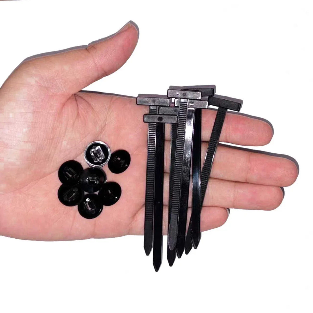 Heavy Duty 100pcs Nylon Universal Cable Tie Buckle  Self-Locking Free Ship