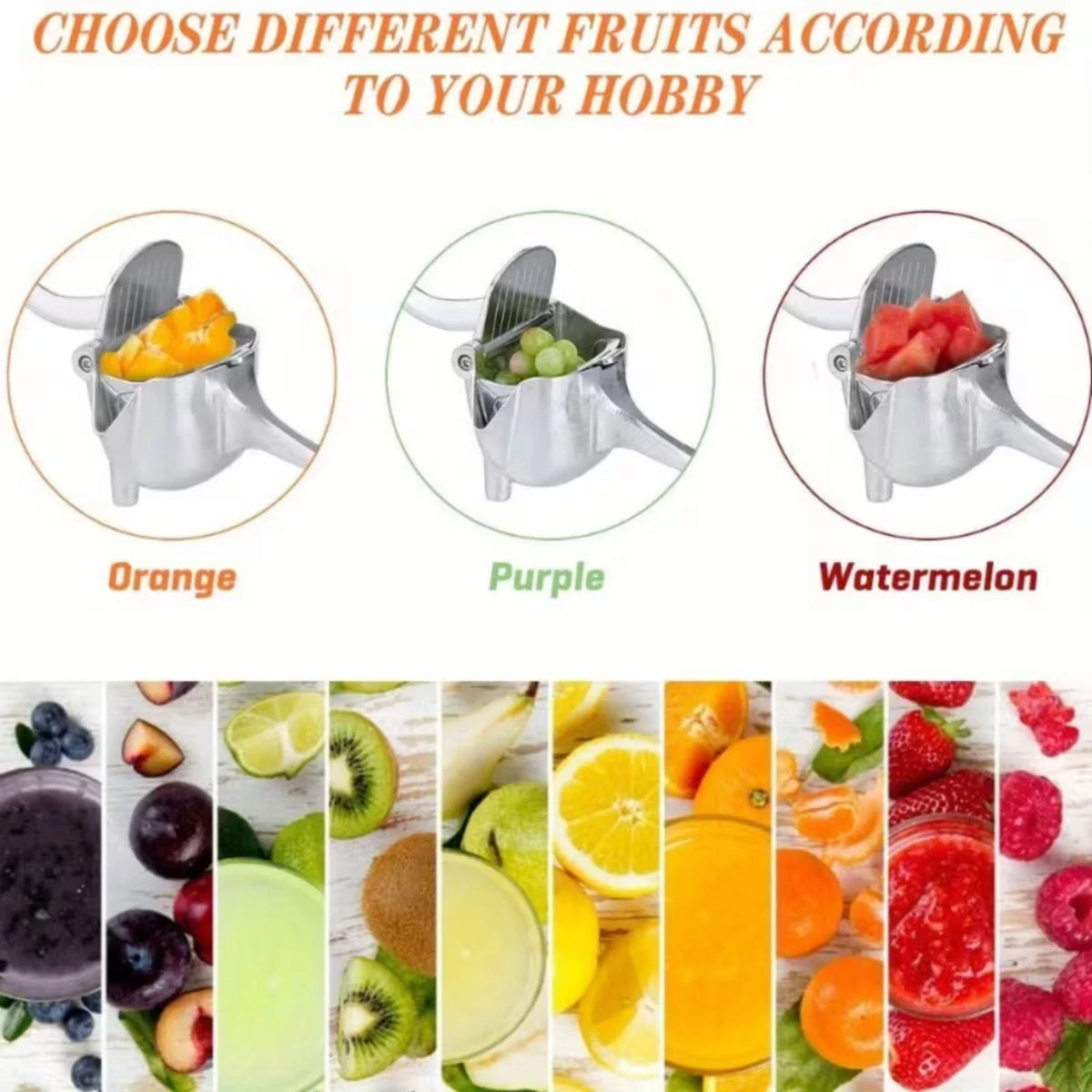 Heavy Duty Metal Manual Juicer Fruit Juice Squeezer for Pressing Lemons Oranges